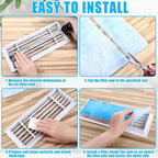 Frienda 12 x 120 Inch Merv 6 Reusable Air Vent Filter Cut to Size Electrostatic - Image 3