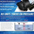 iSpring RCB3P Tankless Reverse Osmosis Filtration System, 300 GPD Under Sink RO - Image 5