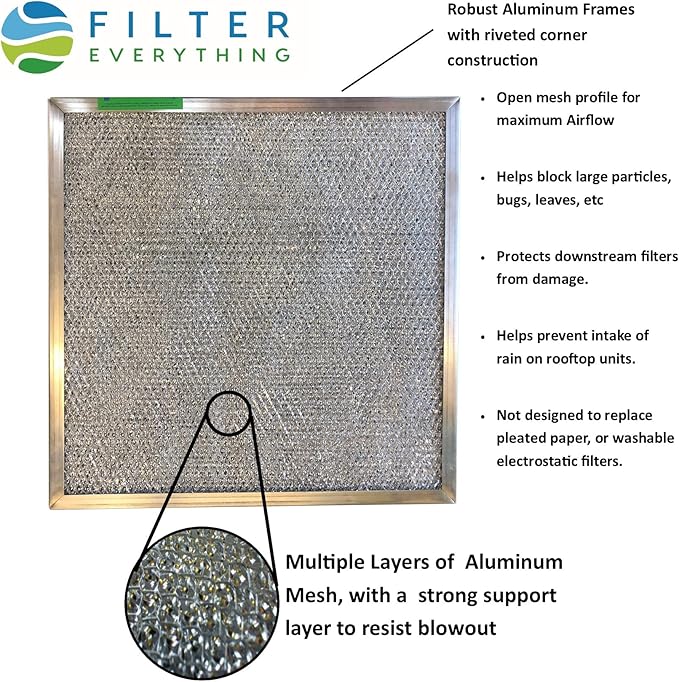 Filter Everything Washable Aluminum Air Filter – 12 x 18 x 1 – Permanent - Image 2