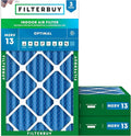 Filterbuy 12x20x4 Air Filter MERV 13 Optimal Smoke & Allergy Defense, by Filterbuy
