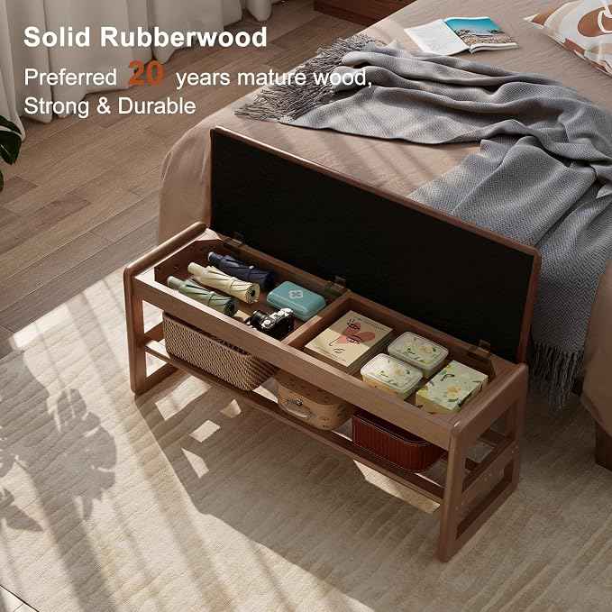 AQIMUELE Shoe Rack Bench, 2 Tiers Shoe Bench