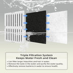 16 Pack Cat Fountain Filter Replacement, Triple Cupcake Cat Fountain Filters - Image 5