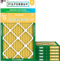 Filterbuy 10x25x1 Air Filter MERV 11 Superior Pet & Allergy Defense, by Filterbuy