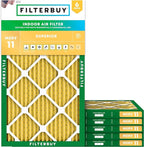 Filterbuy 10x25x1 Air Filter MERV 11 Superior Pet & Allergy Defense, by Filterbuy