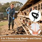 12-Inch Heavy Duty Chicken Poop Scooper & Rake 2-in-1 - Image 5