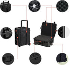 MEIJIA Portable All Weather Premium Rolling Wheels Waterproof Hard Compact - Image 7