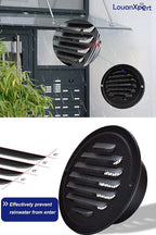 6 Inch Round Air Vent Cover, LouanXpert Stainless Steel Black Soffit Vent Cover - Image 7