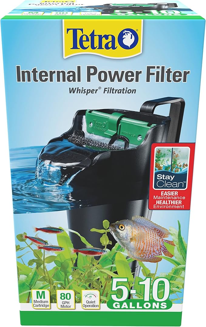 Tetra Whisper Internal Power Filter 5 To 10 Gallons, by Tetra