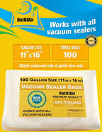 100 Vacuum Sealer Bags: Gallon Size by OutOfAir Works - Image 2