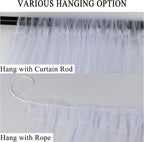 Patio Screen Mesh Outdoor Curtains Waterproof Sheer Lightweight Bug Netting - Image 4