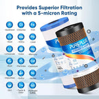 PUREPLUS 5 Micron 4.5" x 10" Whole House Water Filter Combo Kit - Image 4