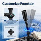 VIVOHOME All-in-One Pond Filter Fountain System Kits, 260 GPH Submersible Water - Image 6