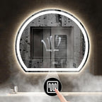 Bathroom Mirror with 3 Colour LED Lights, Lighted Bathroom Makeup Wall Mounted - Image 2