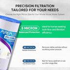 PUREPLUS 5 Micron 10" x 4.5" Whole House Pleated Sediment Filter - Image 3