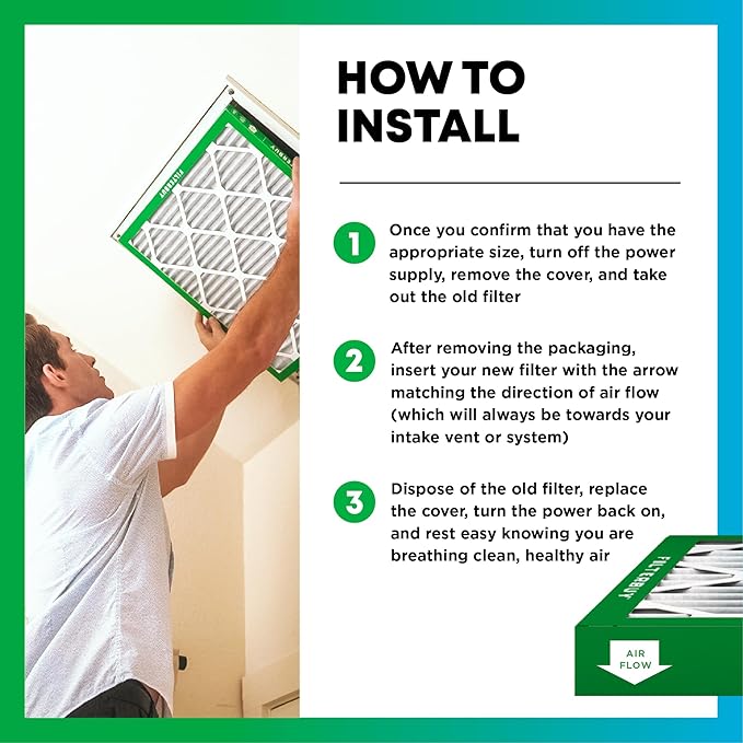 Filterbuy 18x24x1 Air Filter MERV 8 Essential Dust & Allergy Defense, - Image 5