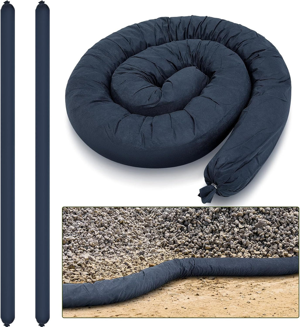 2 Pcs Sediment Filter Erosion Control Blanket Silt Fence Sock with