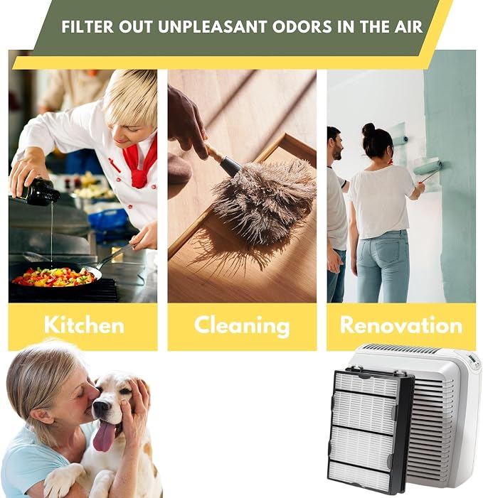 Nispira True HEPA Air Allergy Filter Replacement Compatible - Image 5