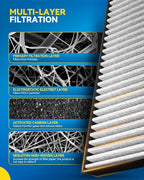 PHILTOP Cabin Air Filter w/Activated Carbon, Compatible - Image 4
