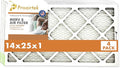 Proairtek AF14251M08SWH Model 14x25x1 Pack of 4 Air Filters, MERV 8; Ideal by Unknown