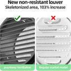 4" in Heavy Duty Thickened 304 Stainless Steel Air Vent Cover Louvered Grille - Image 4