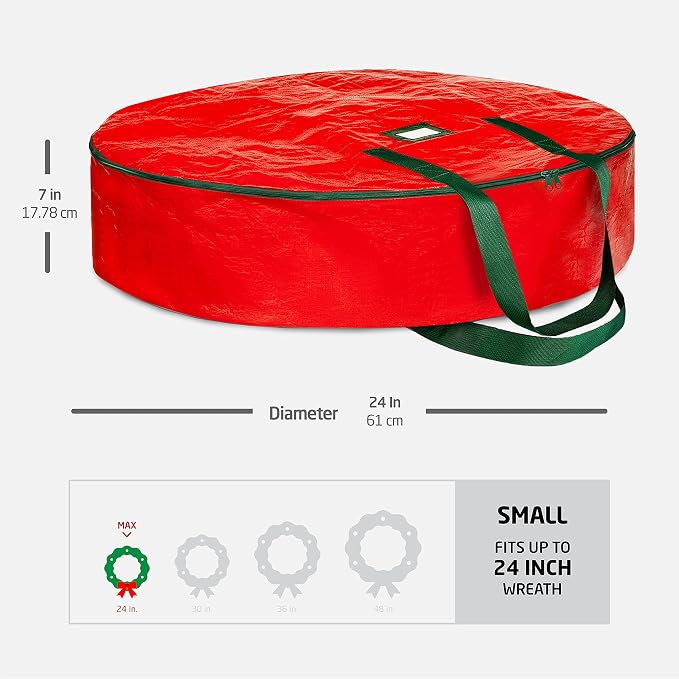 ZOBER Christmas Wreath Storage Container 24 Inch - Image 6