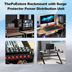 10 Outlets Horizontal 1U PDU Rackmount Power Strip - Image 7