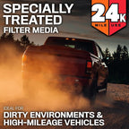 K&N Engine Air Filter: Extended Life 24, 000 Mile Replacement Air Filter: - Image 8