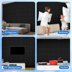 Nuanchu 60 Pcs 3D Slat Wall Panels 12 x 12 Inch PVC Fluted Textured Panel - Image 6