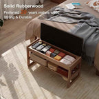 AQIMUELE Shoe Rack Bench, 2 Tiers Shoe Bench