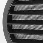 calimaero® WSGB 5" Inch Black Round Metal Air Vent Grill Cover Flat Louver - Image 6