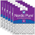 Nordic Pure 16x20x1 Pleated MERV 8 Air Filters 6 Pack by NordicPure
