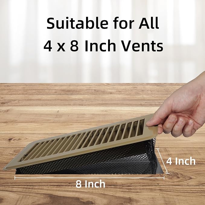 4 x 8'' Floor Vent Cover Trap, Floor Vent Screen Net - Image 6
