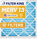 Filter King 16x22.25x1 Air Filter | 12-PACK | MERV 13 HVAC Pleated A/C Furnace by FilterKing