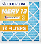 Filter King Air Filters 19.75x23.75x1 | 12 Pack | MERV 13 | HVAC Pleated AC by FilterKing