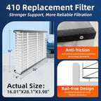 2 Pack 410 Replacement Air Filter, MERV 11, Actual Size: 16"x28"x4", Nominal - Image 3