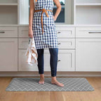 GelPro Anti-Fatigue Designer Comfort Kitchen Floor Mat, Trellis Grey Stain