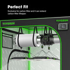 VIVOSUN 4 Inch Prefilter for 4" Carbon Filter, 9.84" Long - Image 6