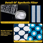 Zonon 96 Pieces Synthetic Filter Paper Stickers 20 mm 0.25 µm Filter Disc - Image 3