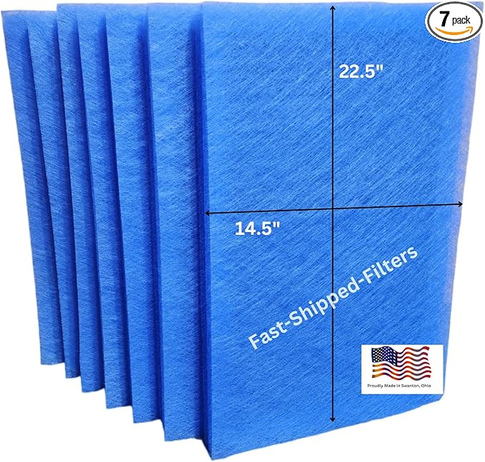 Fast-Shipped-Filters 7 Pack 16x25 Replacement Filter Pads Compatible by Unknown