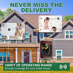 Wireless Doorbell, Cute Owl Doorbell Weatherproof IP55 Outdoor Remote Push - Image 6