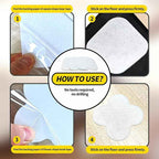 16 Sets Super Adhesive Carpet Pad Gripper, Heavy Duty Hook and Loop Strips Rug