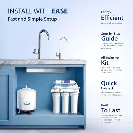 APEC WATER | Reverse Osmosis Water Filter, Alkaline 6-Stage RO System, pH+ - Image 5