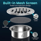Stainless Steel Soffit Vents 4 Inch, HG Power Round Vent Cover - Image 3