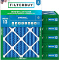 Filterbuy 20x23x4 Air Filter MERV 13 Optimal Smoke & Allergy Defense, by Filterbuy