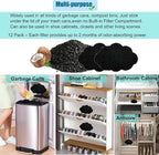 12-Pack Universal Stick-on Trash Can Odor Absorbing Filters, Activated Charcoal - Image 6