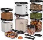 ProKeeper+ Airtight Food Storage Container Set – Clear Plastic Flour and Sugar - Image 2