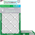 Filterbuy 12x20x1 Air Filter MERV 8 Essential Dust & Allergy Defense, by Filterbuy