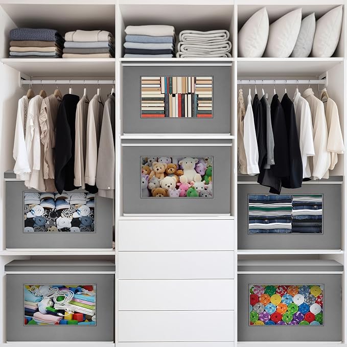 10 Pcs Fabric Storage Bins - Image 6