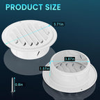 HG Power 4 Inch Soffit Vents, Metal Round Vent Cover - Image 2