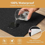 Deep Dream Dual Surface 2'x4' Rug Pad, Waterproof 1/8" Thick Felt + Natural